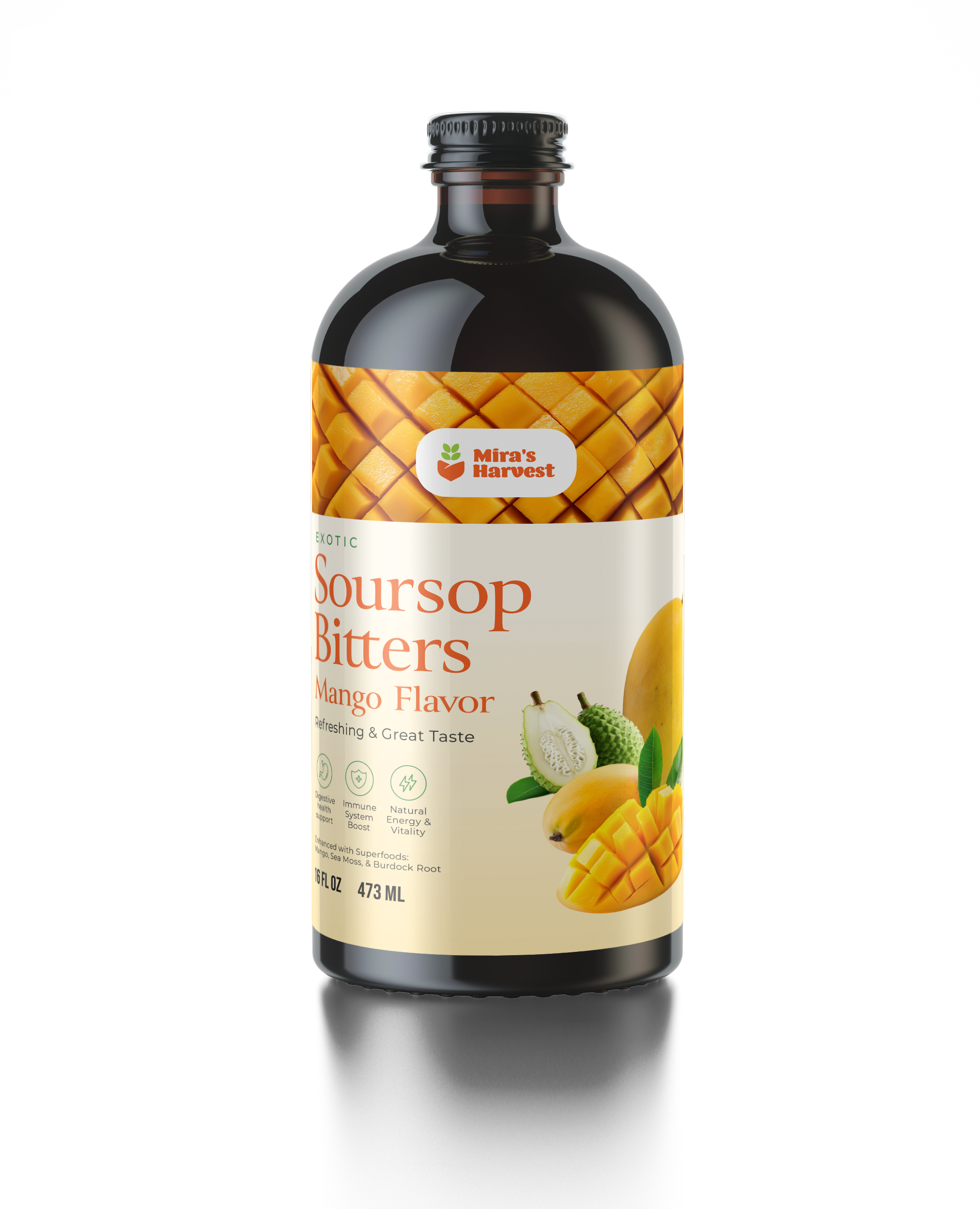 Mira’s Harvest Soursop Bitters Mango Flavor